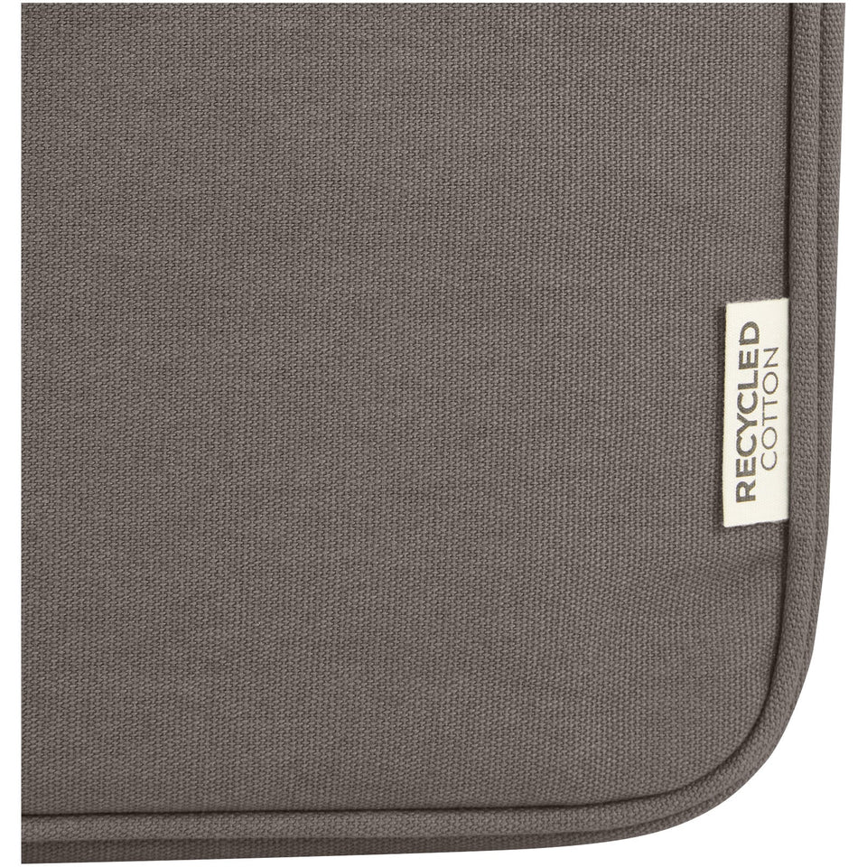 Custodia per portatile da 14" in canvas riciclato certificato GRS Joey - 2L personalizzato con logo - Pubblienne