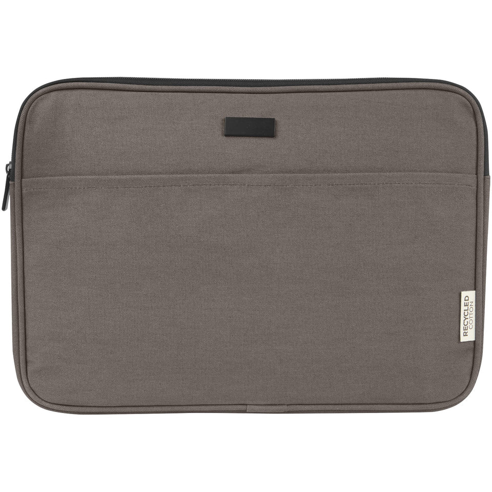 Custodia per portatile da 14" in canvas riciclato certificato GRS Joey - 2L personalizzato con logo - Pubblienne