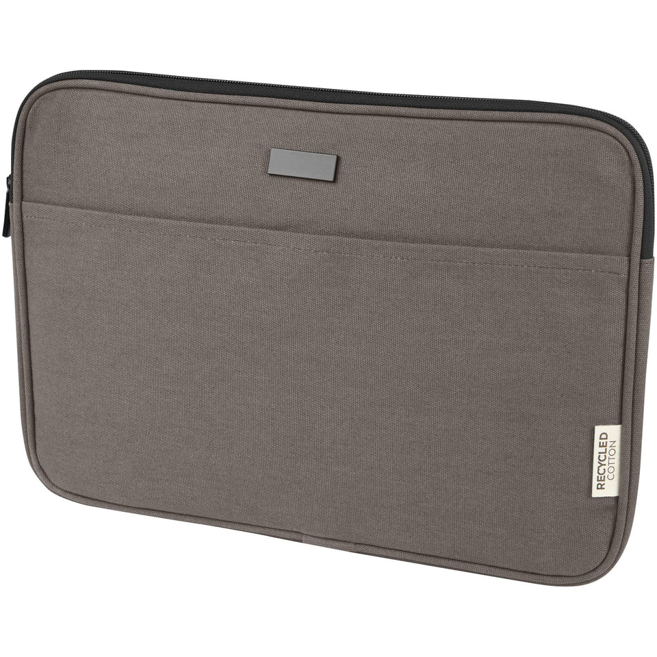 Custodia per portatile da 14" in canvas riciclato certificato GRS Joey - 2L personalizzato con logo - Pubblienne