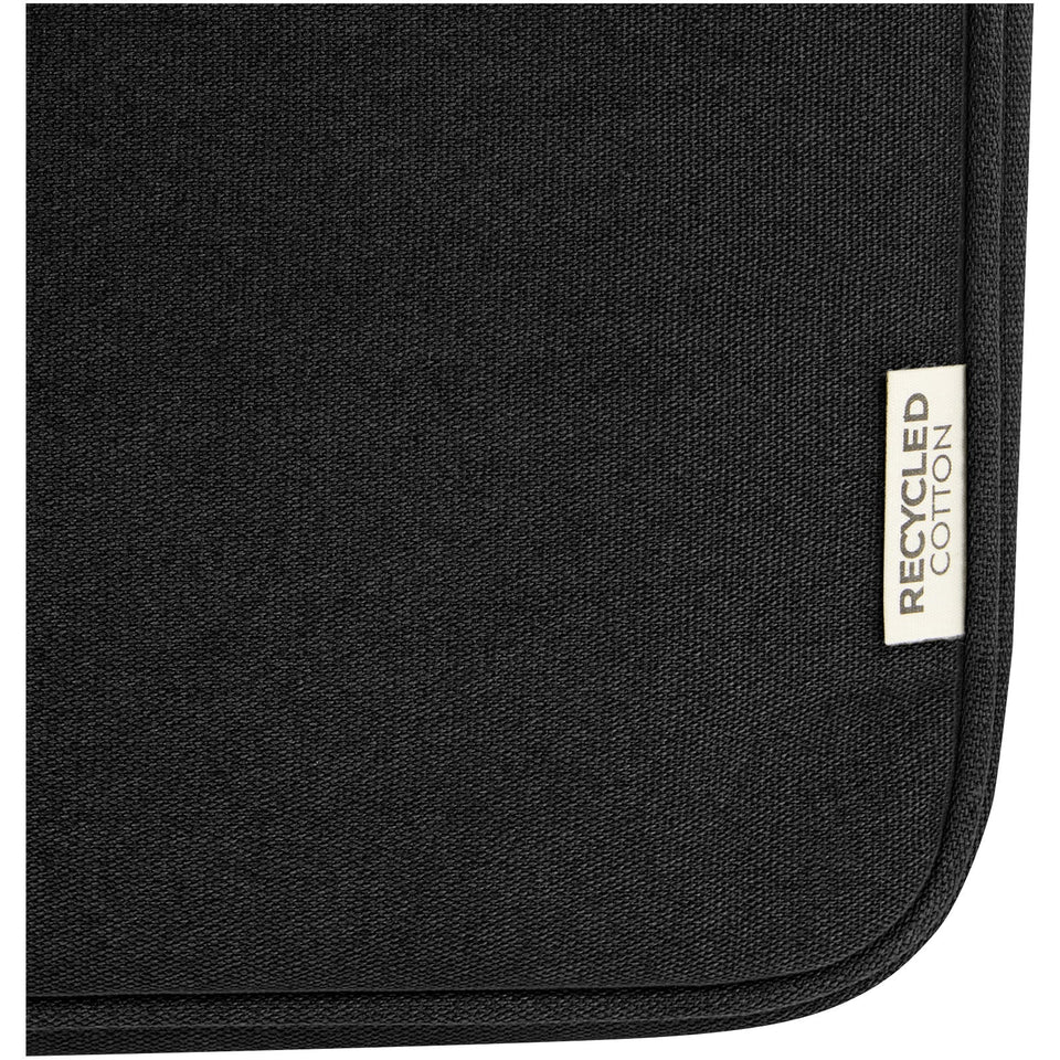 Custodia per portatile da 14" in canvas riciclato certificato GRS Joey - 2L personalizzato con logo - Pubblienne