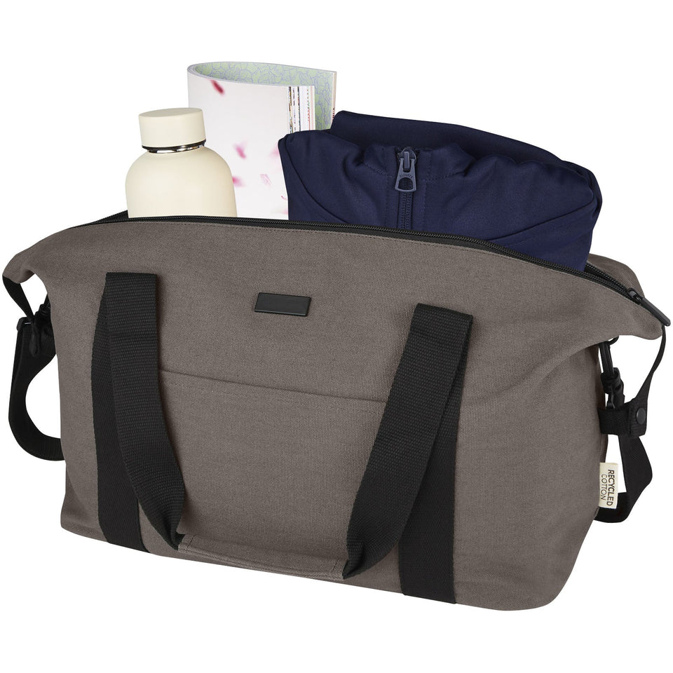 Borsone sportivo in canvas riciclato certificato GRS Joey - 25L personalizzato con logo - Pubblienne