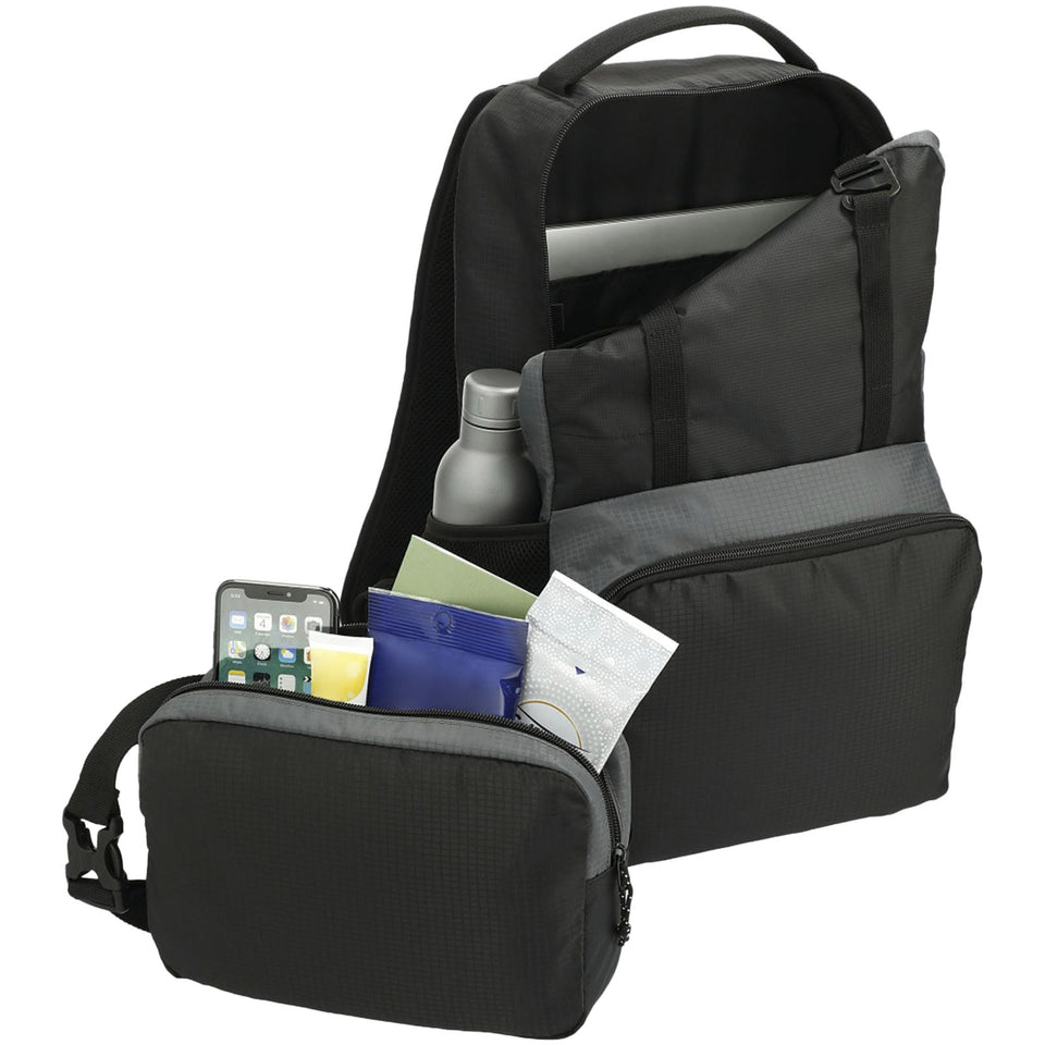 Zaino per portatile 15" in materiale leggero riciclato certificato GRS Trailhead - 14L personalizzato con logo - Pubblienne