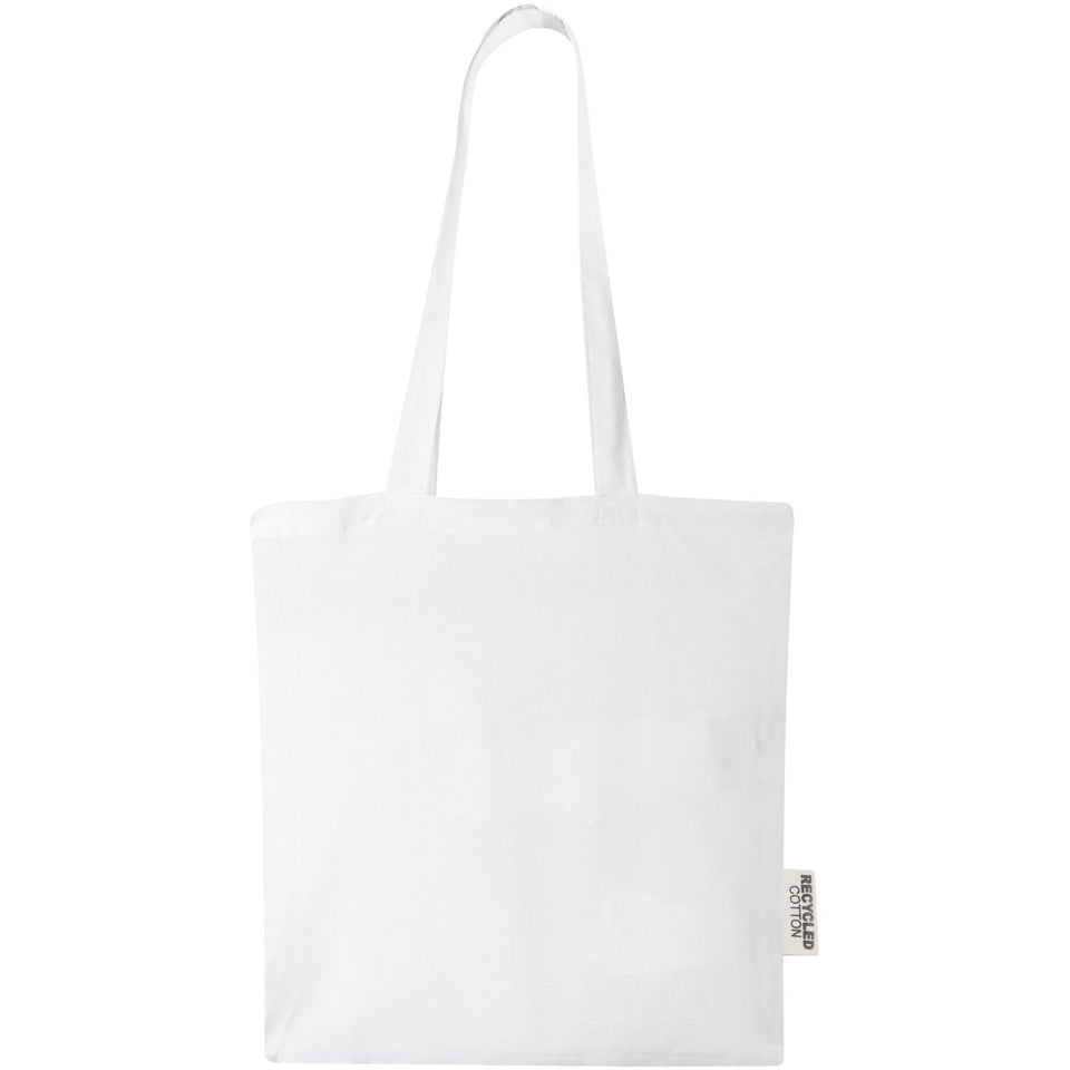 Tote bag in cotone riciclato GRS da 140 g/m2 Madras - 7L personalizzato con logo - Pubblienne