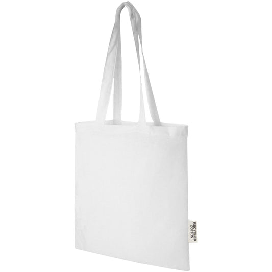 Tote bag in cotone riciclato GRS da 140 g/m2 Madras - 7L personalizzato con logo - Pubblienne
