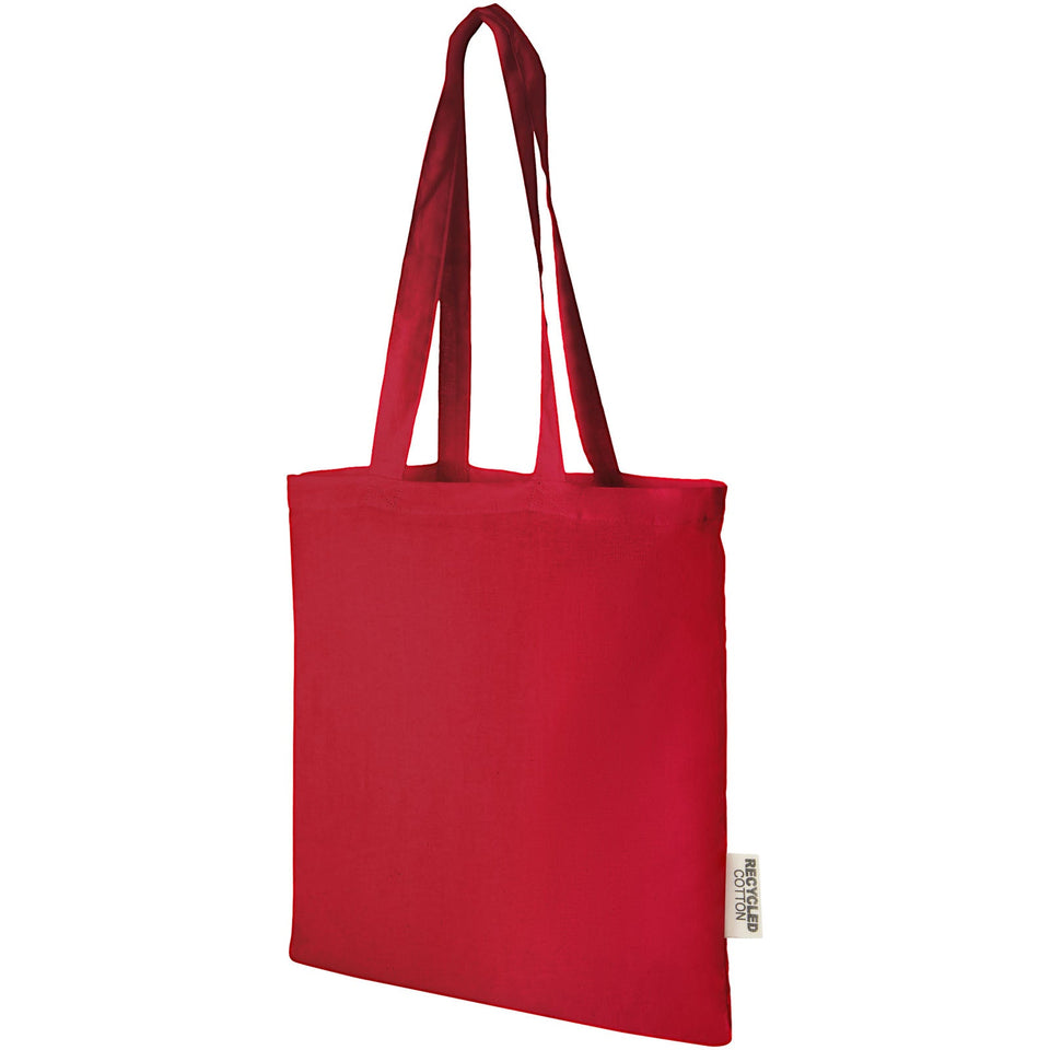 Tote bag in cotone riciclato GRS da 140 g/m2 Madras - 7L personalizzato con logo - Pubblienne