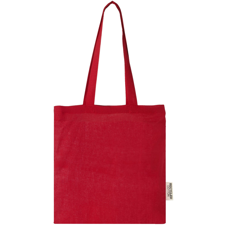 Tote bag in cotone riciclato GRS da 140 g/m2 Madras - 7L personalizzato con logo - Pubblienne