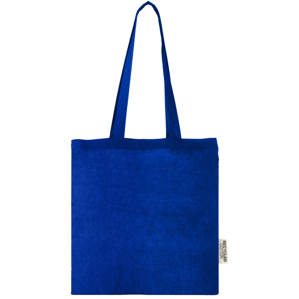 Tote bag in cotone riciclato GRS da 140 g/m2 Madras - 7L personalizzato con logo - Pubblienne