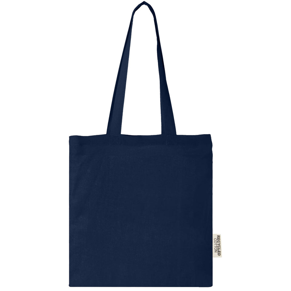 Tote bag in cotone riciclato GRS da 140 g/m2 Madras - 7L personalizzato con logo - Pubblienne