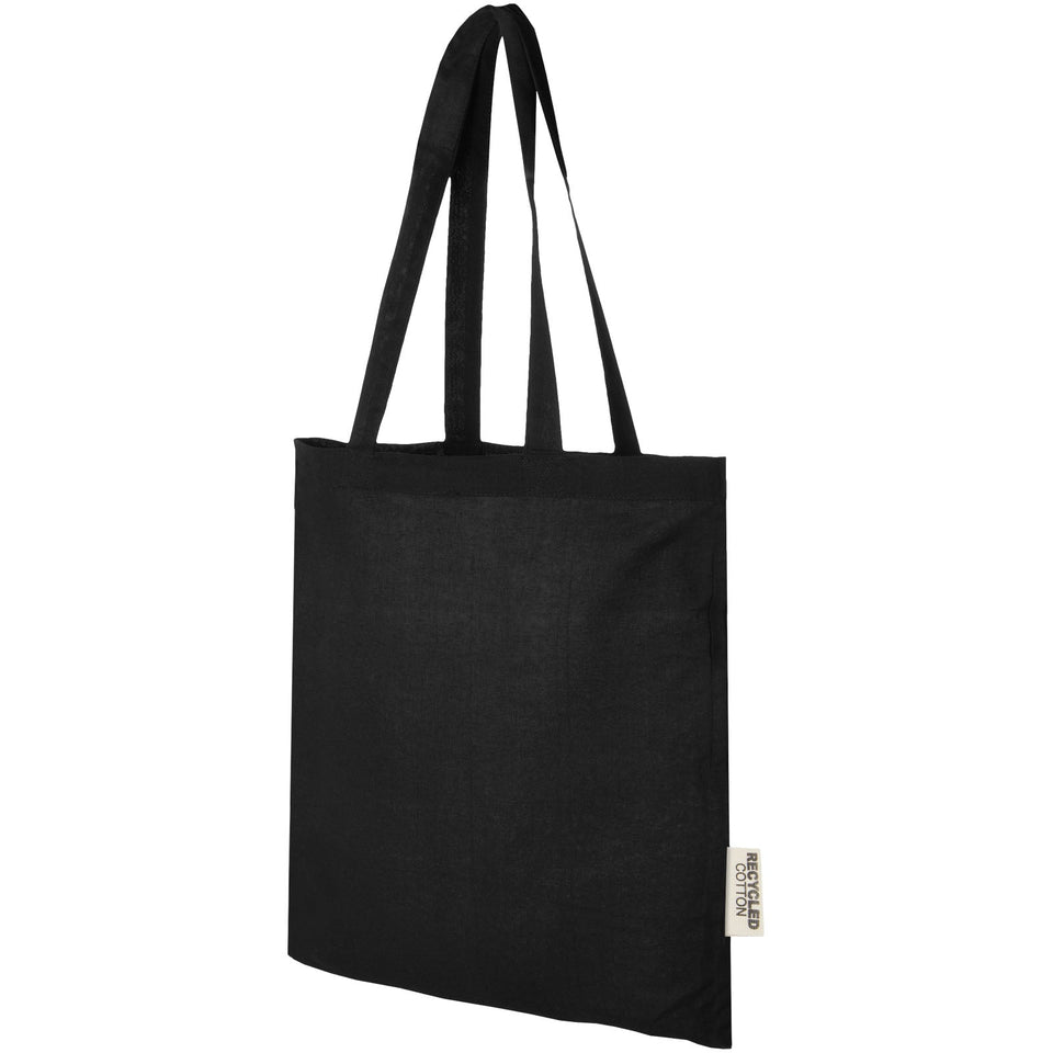 Tote bag in cotone riciclato GRS da 140 g/m2 Madras - 7L personalizzato con logo - Pubblienne