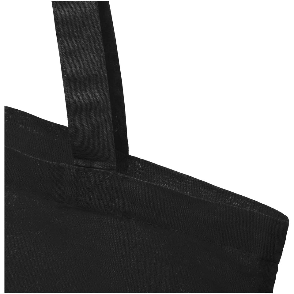 Tote bag in cotone riciclato GRS da 140 g/m2 Madras - 7L personalizzato con logo - Pubblienne