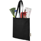 Tote bag in cotone riciclato GRS da 140 g/m2 Madras - 7L personalizzato con logo - Pubblienne