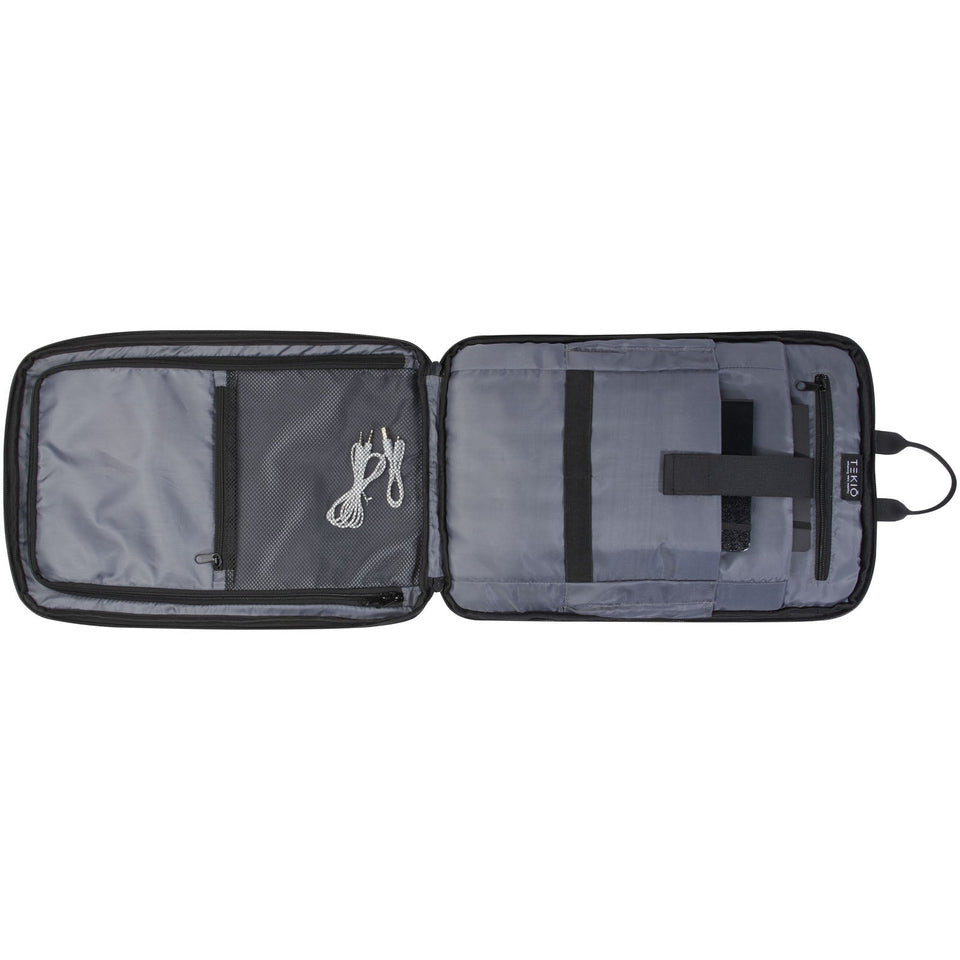 Zaino per computer portatile da 15,6" in materiale riciclato con certificazione GRS Rise personalizzato con logo - Pubblienne