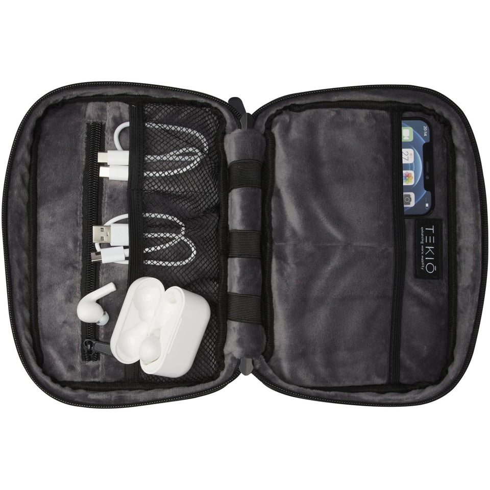 Custodia organizer in materiale riciclato certificato GRS Rise personalizzato con logo - Pubblienne