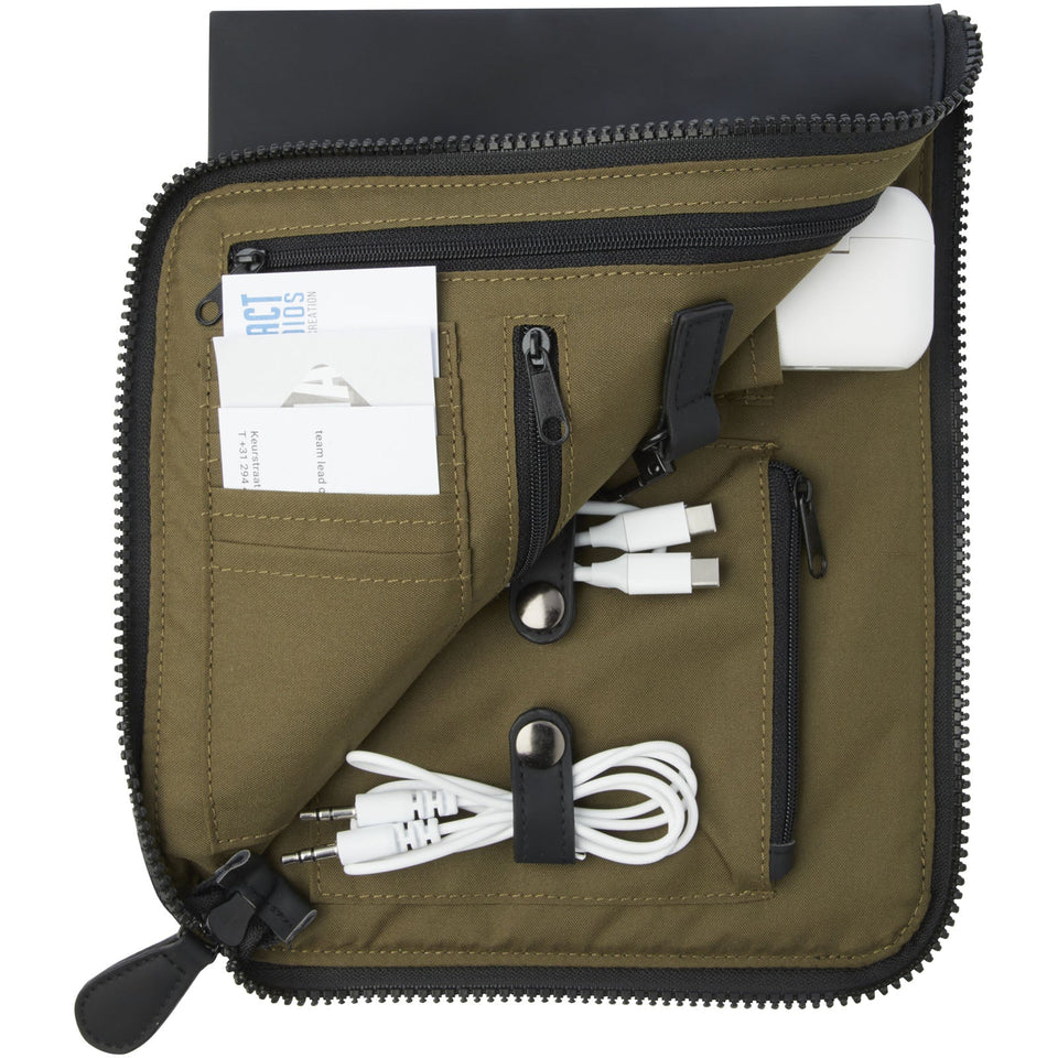 Pochette portaoggetti in materiale riciclato certificato GRS Turner personalizzato con logo - Pubblienne