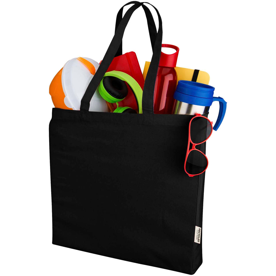 Tote bag in tessuto riciclato da 220 g/m² certificato GRS Odessa - 13L personalizzato con logo - Pubblienne