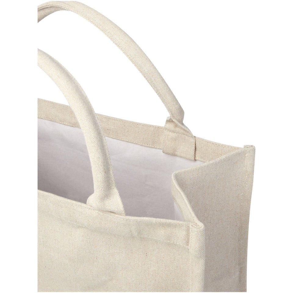 Tote bag per libri in materiale riciclato da 500 g/m² Page Aware™ personalizzato con logo - Pubblienne