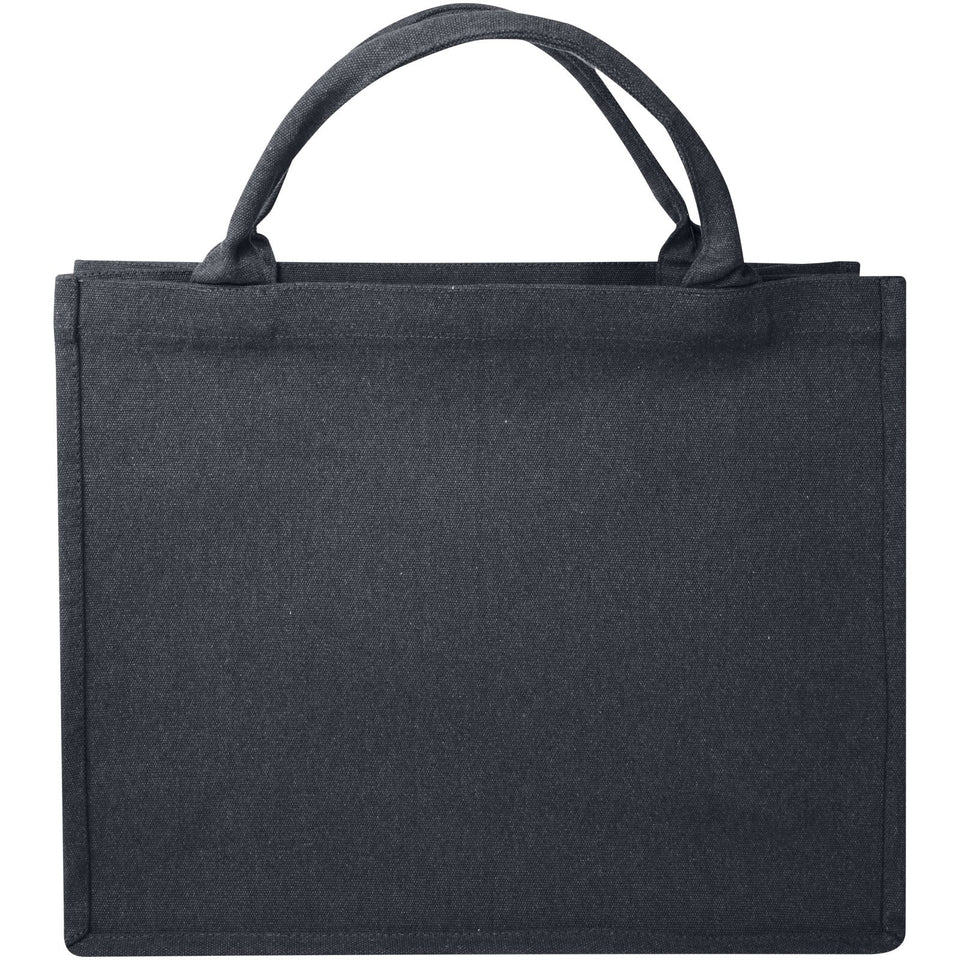 Tote bag per libri in materiale riciclato da 500 g/m² Page Aware™ personalizzato con logo - Pubblienne