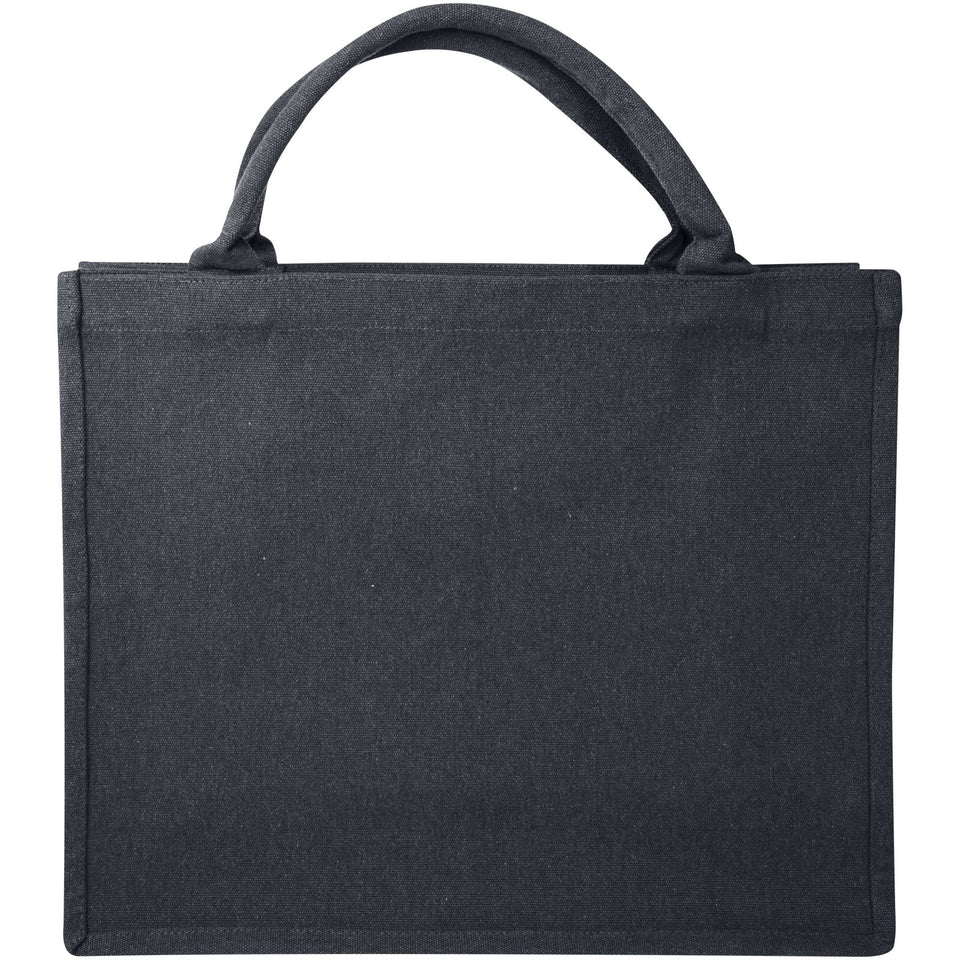 Tote bag per libri in materiale riciclato da 500 g/m² Page Aware™ personalizzato con logo - Pubblienne