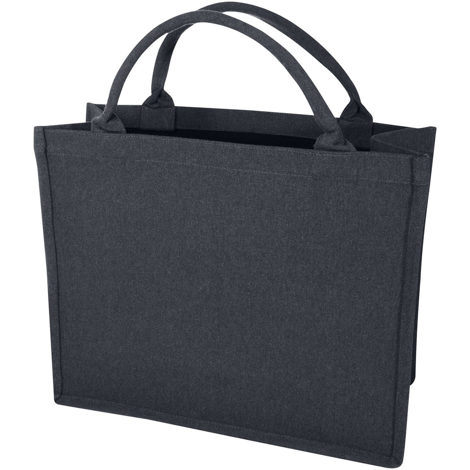 Tote bag per libri in materiale riciclato da 500 g/m² Page Aware™ personalizzato con logo - Pubblienne