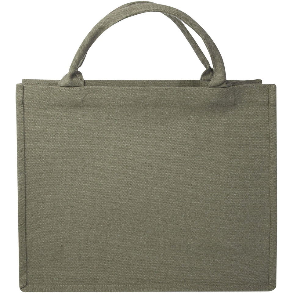 Tote bag per libri in materiale riciclato da 500 g/m² Page Aware™ personalizzato con logo - Pubblienne