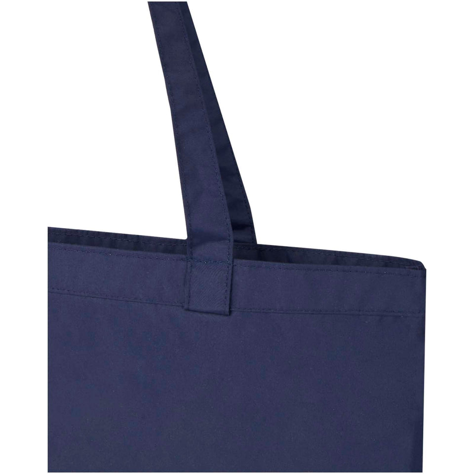 Tote bag circolare in materiale riciclato certificato GRS Kai personalizzato con logo - Pubblienne