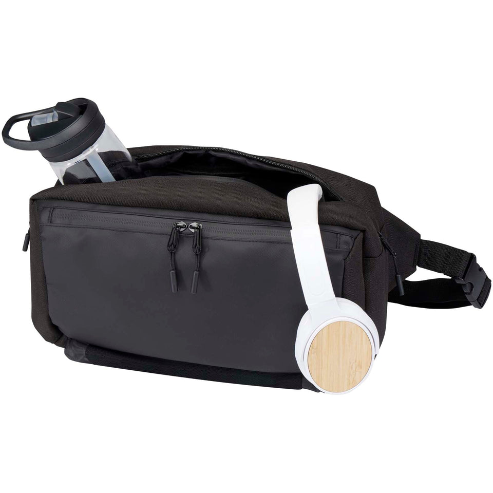 Borsa modulare monospalla in materiale riciclato certificato GRS Roam personalizzato con logo - Pubblienne