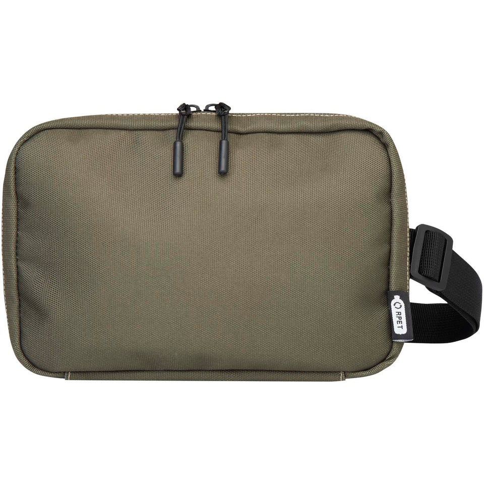 Beauty case modulare in materiale riciclato certificato GRS Roam personalizzato con logo - Pubblienne