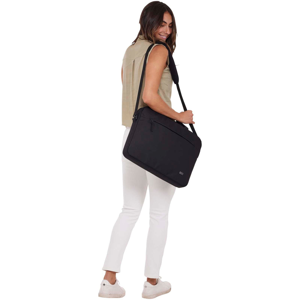 Borsa per portatile da 15,6" Case Logic Invigo in materiale riciclato personalizzato con logo - Pubblienne