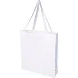 Tote bag a soffietto in cotone riciclato certificato GRS da 140 g/m² Madras - 12L personalizzato con logo - Pubblienne