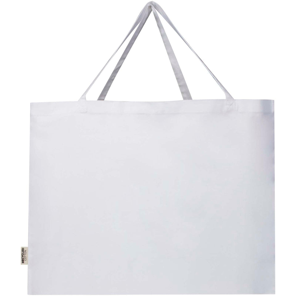 Tote bag in cotone riciclato certificato GRS da 220 g/m² Odessa 40L personalizzato con logo - Pubblienne