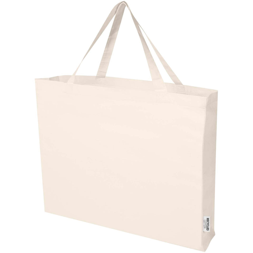 Tote bag in cotone riciclato certificato GRS da 220 g/m² Odessa 40L personalizzato con logo - Pubblienne