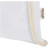 Borsa con cordoncino in cotone riciclato certificato GRS da 140 g/m² Oregon personalizzato con logo - Pubblienne