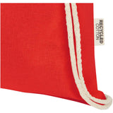 Borsa con cordoncino in cotone riciclato certificato GRS da 140 g/m² Oregon personalizzato con logo - Pubblienne
