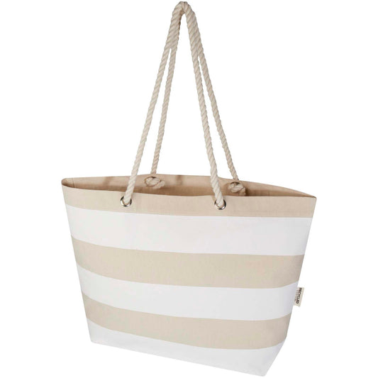 Tote bag da spiaggia in materiale riciclato certificato GRS 270 g/m² Florida personalizzato con logo - Pubblienne