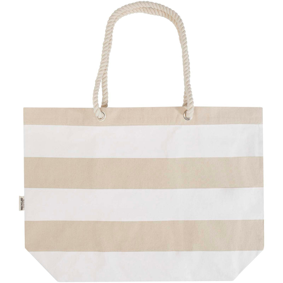 Tote bag da spiaggia in materiale riciclato certificato GRS 270 g/m² Florida personalizzato con logo - Pubblienne