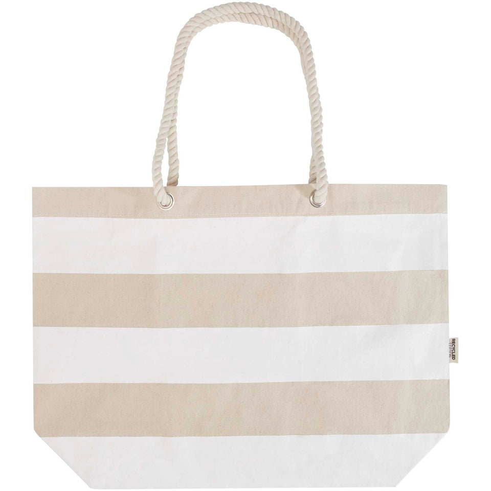 Tote bag da spiaggia in materiale riciclato certificato GRS 270 g/m² Florida personalizzato con logo - Pubblienne