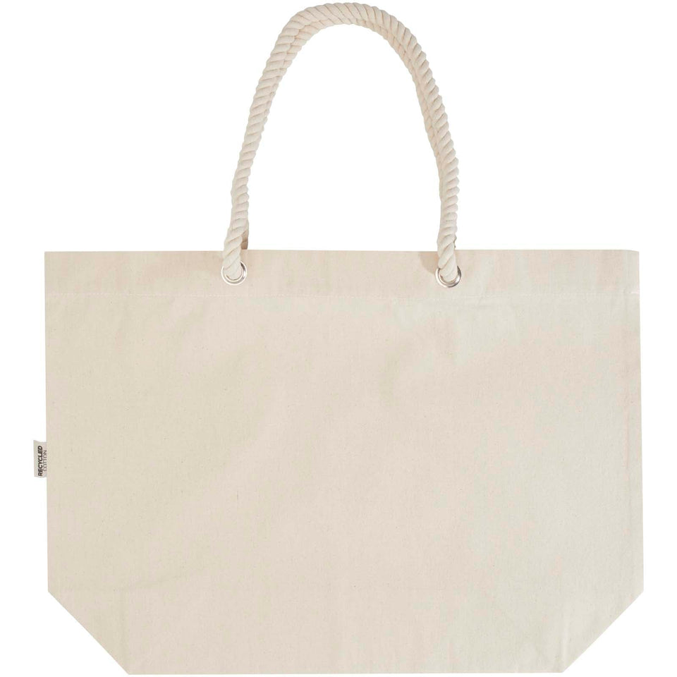 Tote bag da spiaggia in materiale riciclato certificato GRS 270 g/m² Florida personalizzato con logo - Pubblienne
