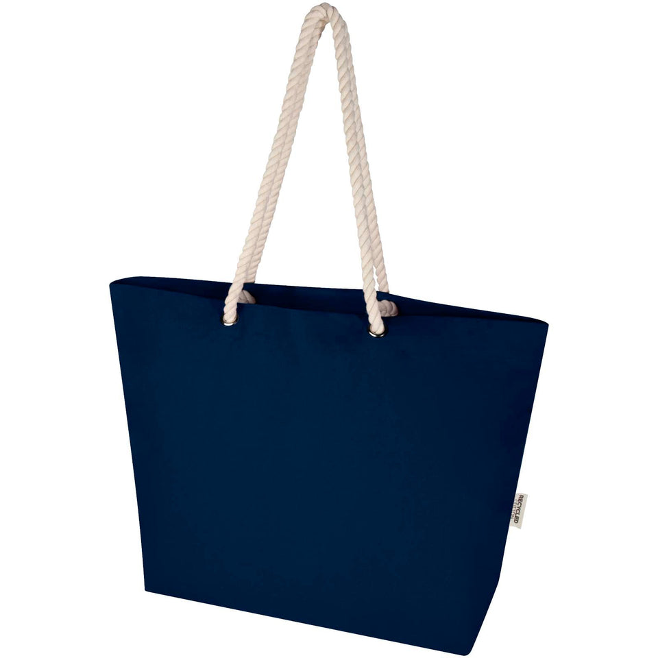 Tote bag da spiaggia in materiale riciclato certificato GRS 270 g/m² Florida personalizzato con logo - Pubblienne