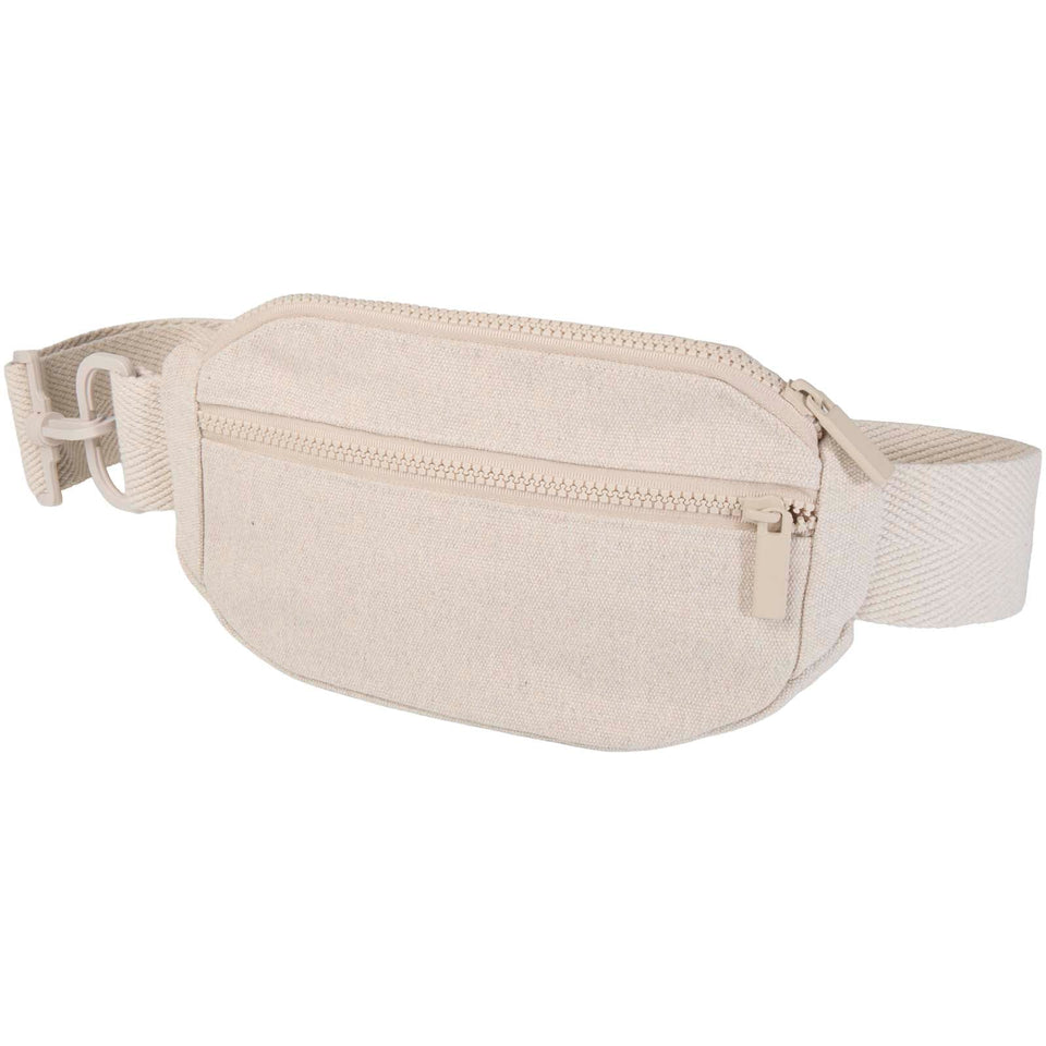 Borsa a tracolla Aware™ in materiale riciclato da 500 g/m² Crescent personalizzato con logo - Pubblienne