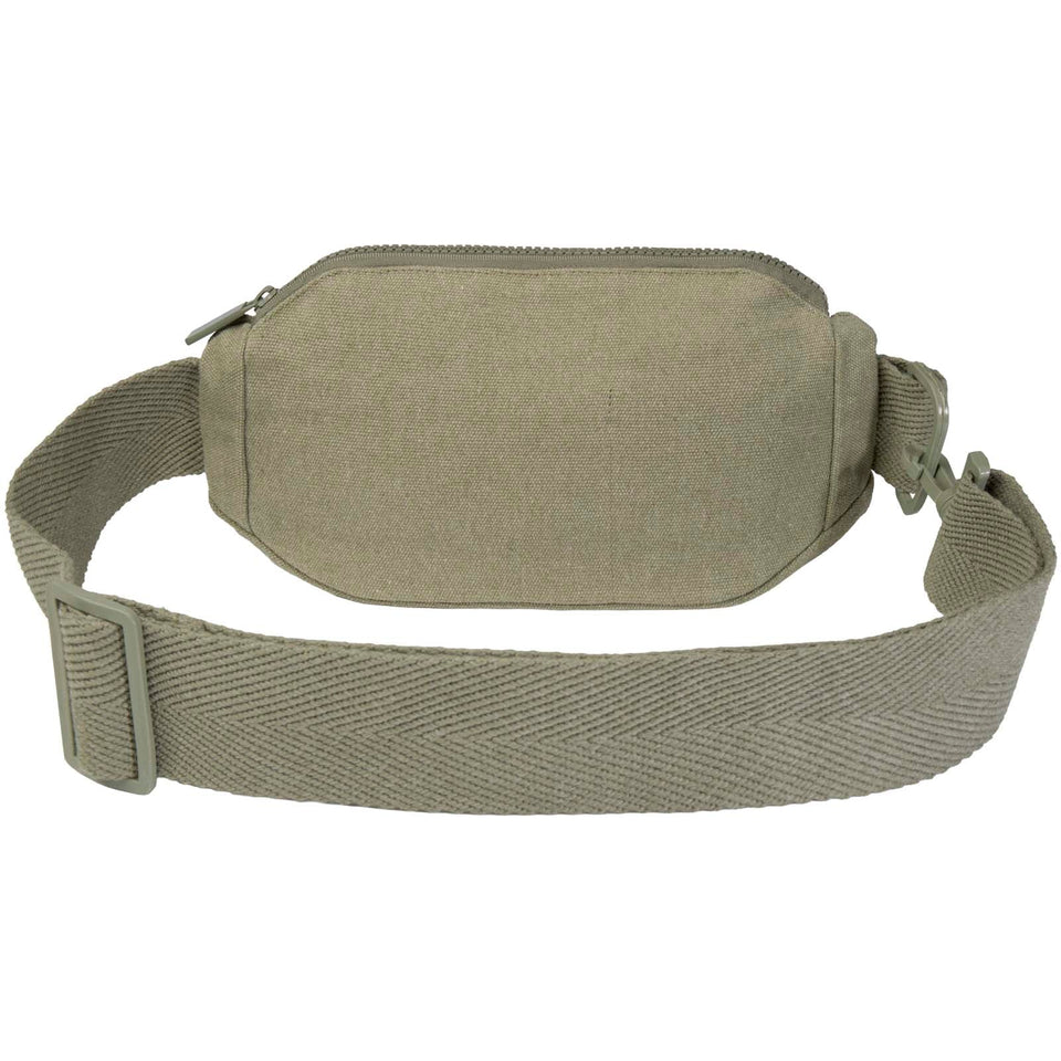 Borsa a tracolla Aware™ in materiale riciclato da 500 g/m² Crescent personalizzato con logo - Pubblienne