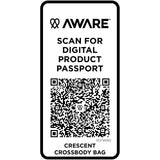 Borsa a tracolla Aware™ in materiale riciclato da 500 g/m² Crescent personalizzato con logo - Pubblienne