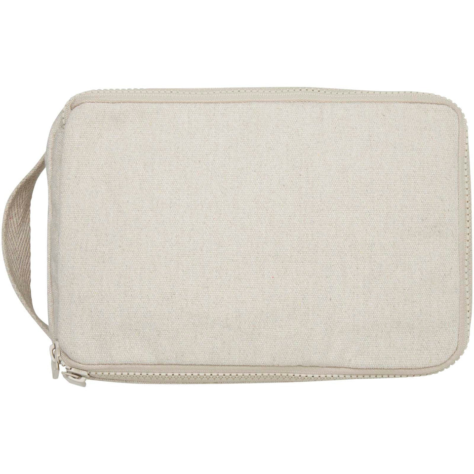 Organizer per articoli per l'igiene personale in cotone riciclato da 500 g/m² Pack Aware™ personalizzato con logo - Pubblienne