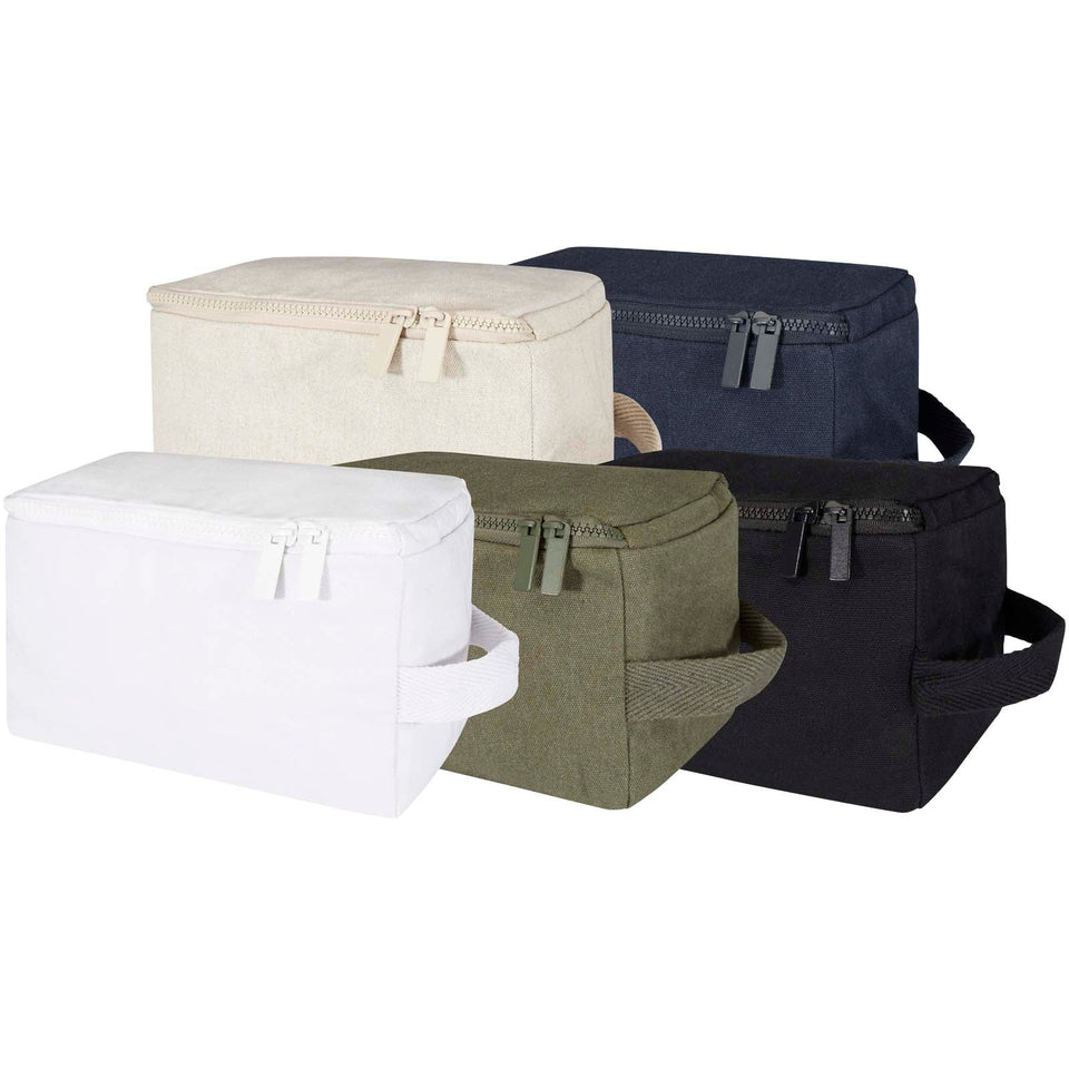 Organizer per articoli per l'igiene personale in cotone riciclato da 500 g/m² Pack Aware™ personalizzato con logo - Pubblienne