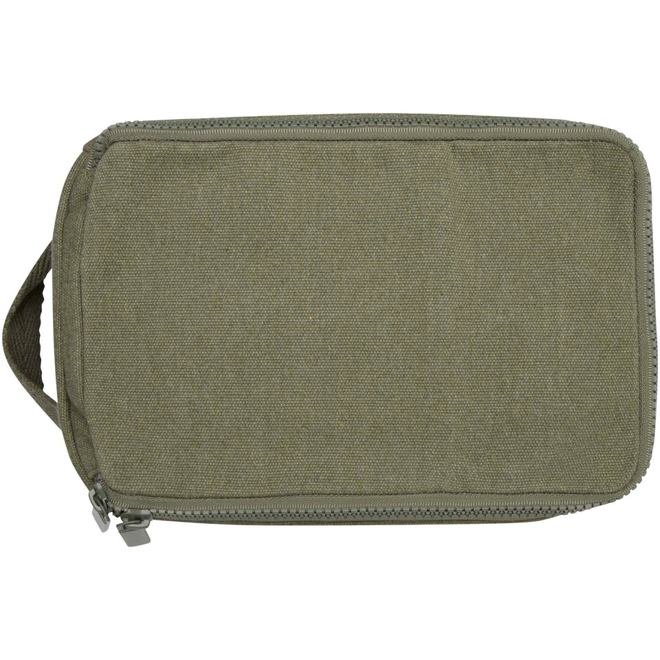 Organizer per articoli per l'igiene personale in cotone riciclato da 500 g/m² Pack Aware™ personalizzato con logo - Pubblienne