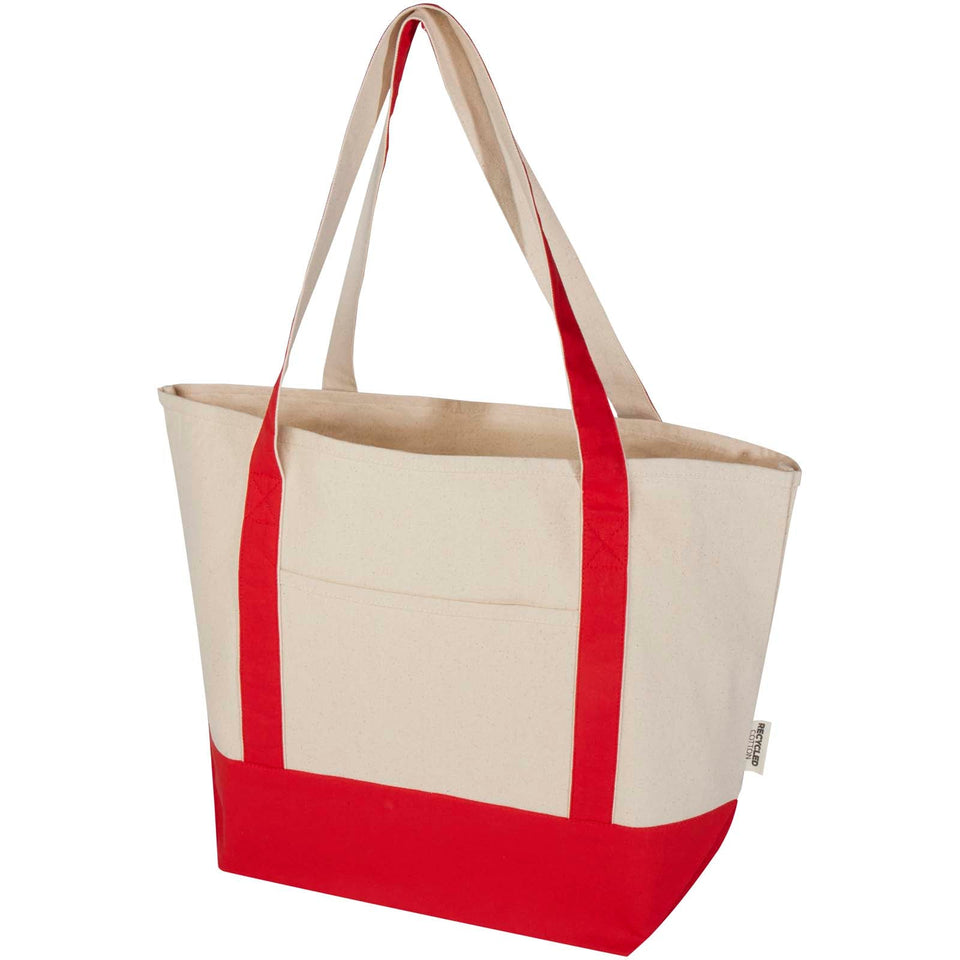 Tote bag in cotone riciclato certificato GRS da 320 g/m² Sam personalizzato con logo - Pubblienne