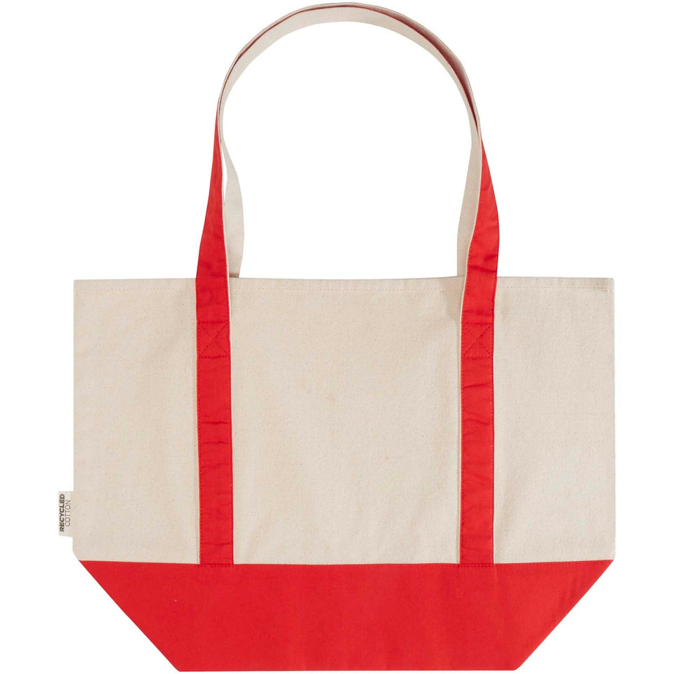 Tote bag in cotone riciclato certificato GRS da 320 g/m² Sam personalizzato con logo - Pubblienne