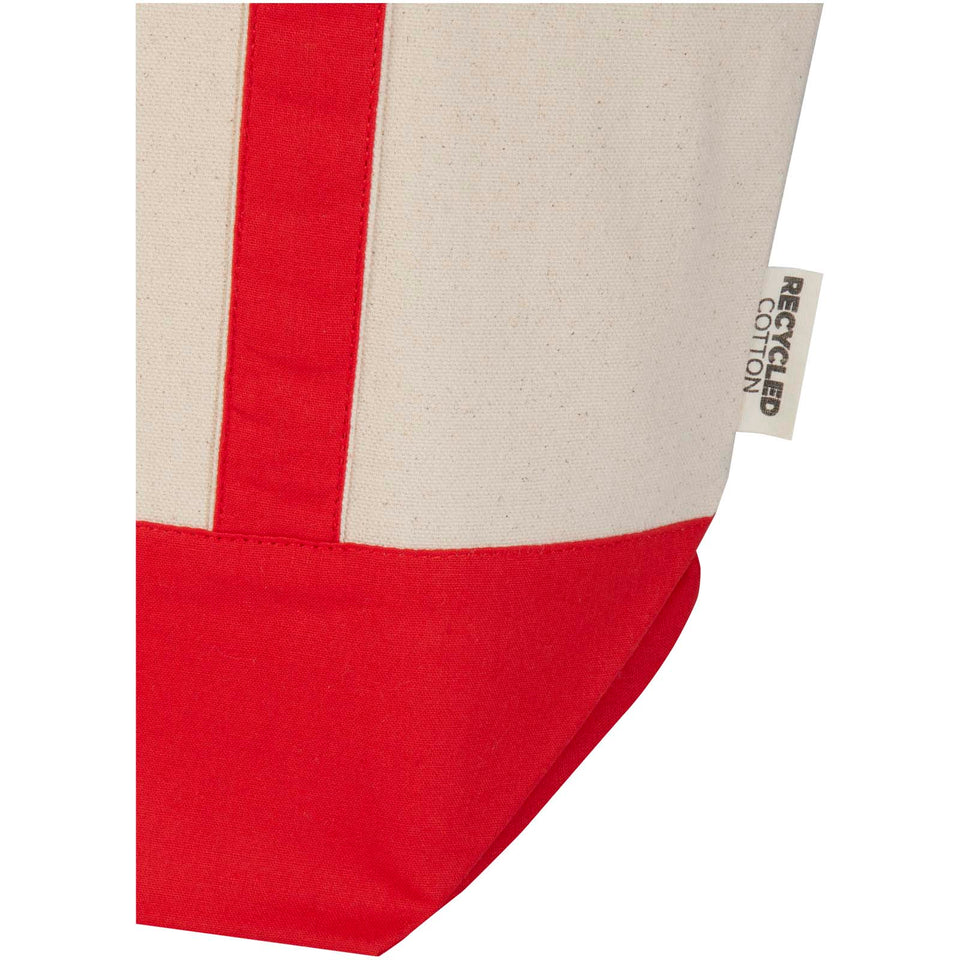 Tote bag in cotone riciclato certificato GRS da 320 g/m² Sam personalizzato con logo - Pubblienne