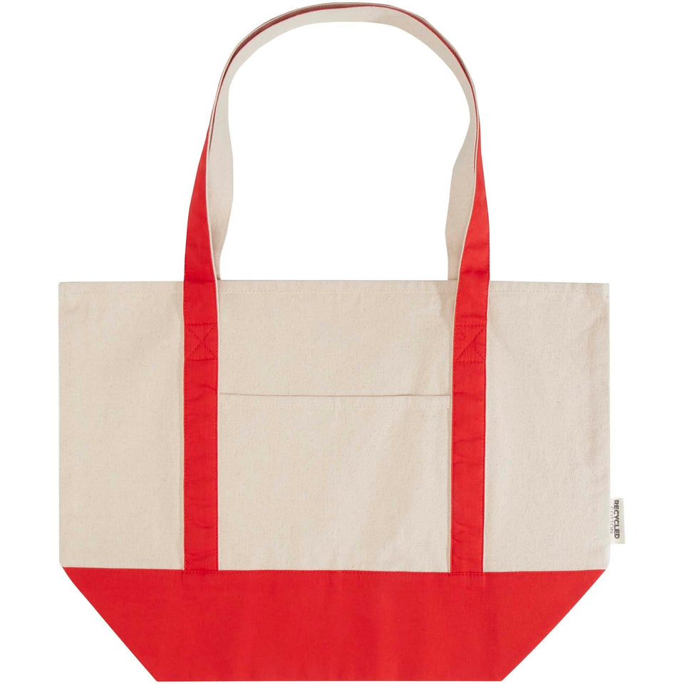 Tote bag in cotone riciclato certificato GRS da 320 g/m² Sam personalizzato con logo - Pubblienne