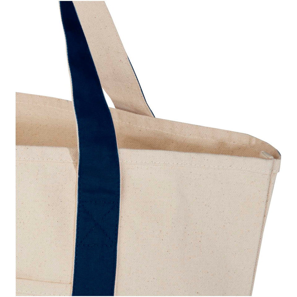 Tote bag in cotone riciclato certificato GRS da 320 g/m² Sam personalizzato con logo - Pubblienne