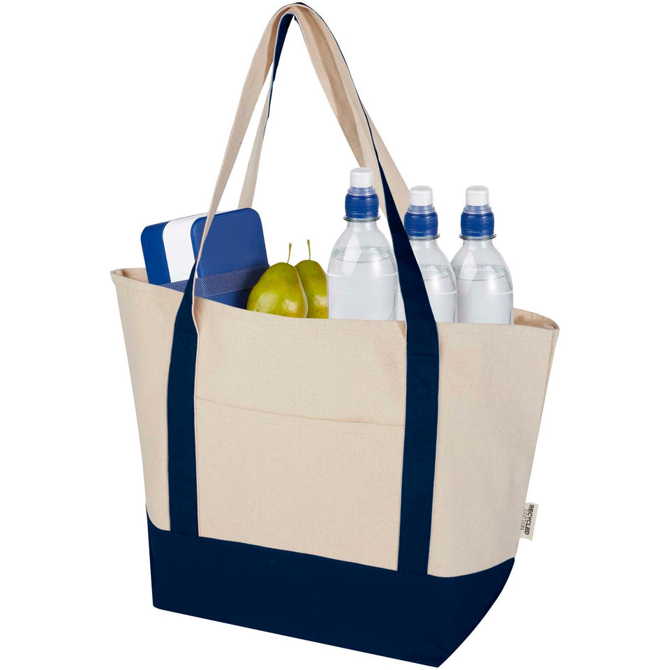 Tote bag in cotone riciclato certificato GRS da 320 g/m² Sam personalizzato con logo - Pubblienne